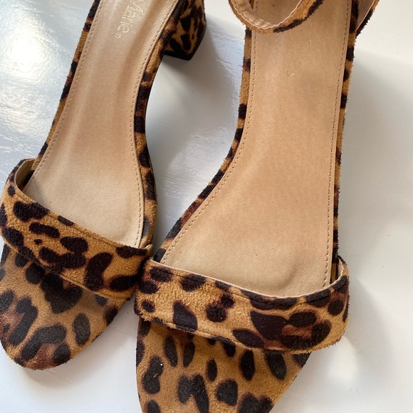 Leopard Suede Heels - Picture 2 of 5